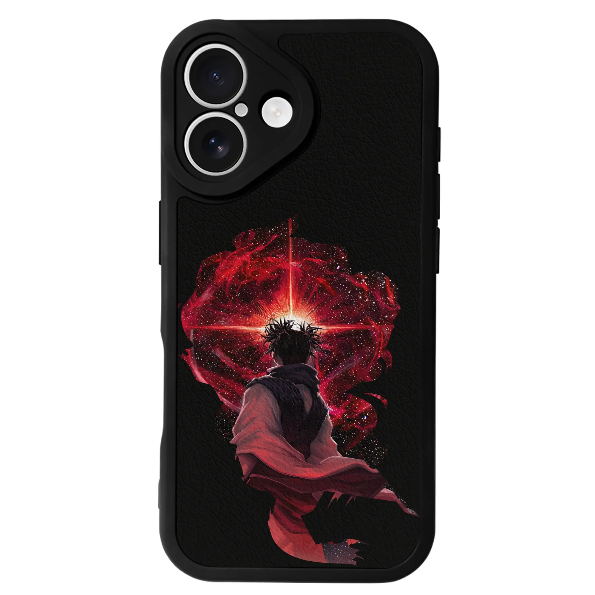 呪術廻戦 グッズ,脹相 - IPhone 16シリーズ対応 ・ シリコンスマホケース ・ レザー調 ・ 高精度フィット ・ 耐衝撃 ・ ワイヤレス充電対応 ・ 精密カット